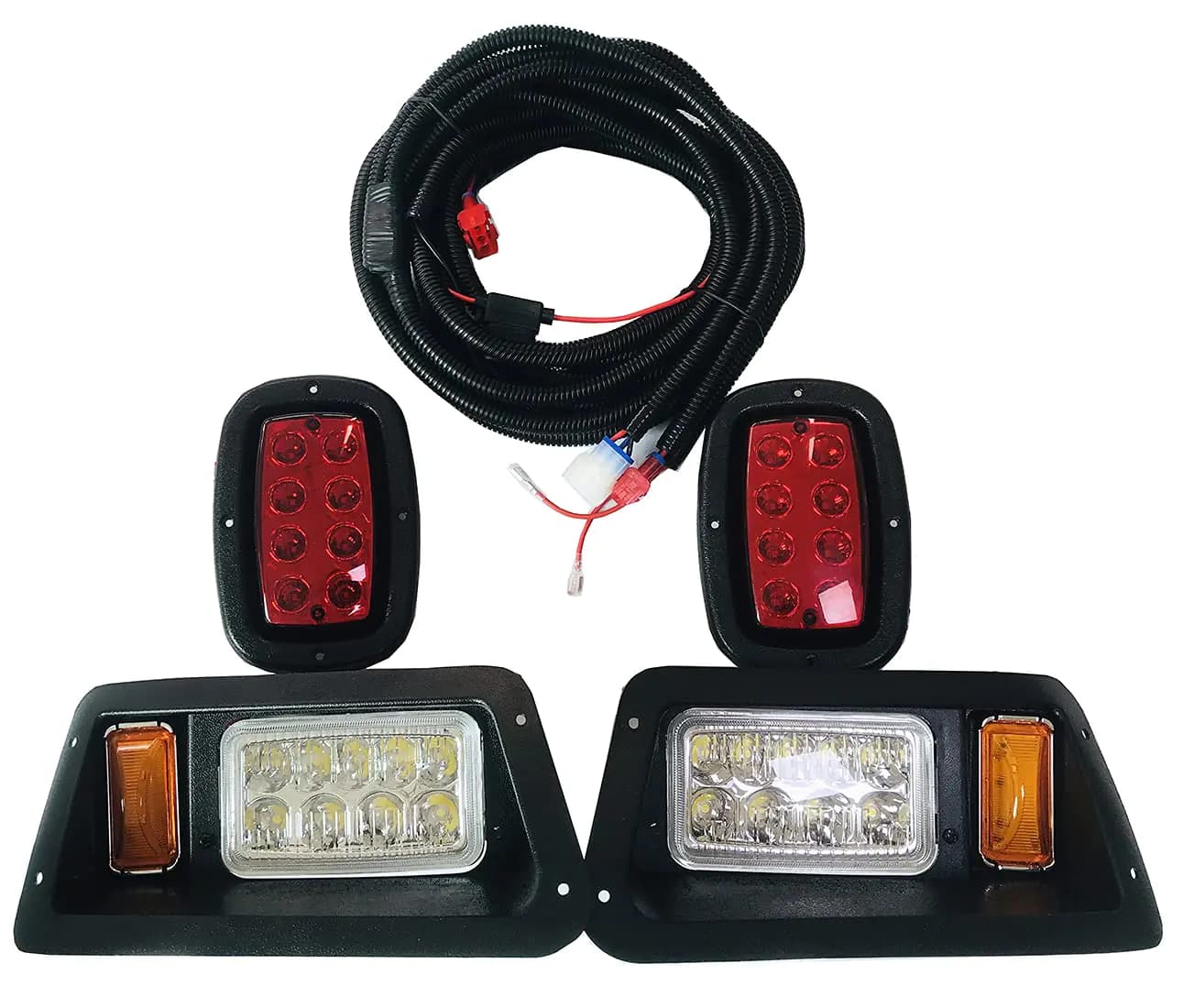 Golf Cart LED light Compatible Yamaha LED lights Kit | G14 G16 G19 G22 Golf Cart LED Headlight and Tail Light Kit