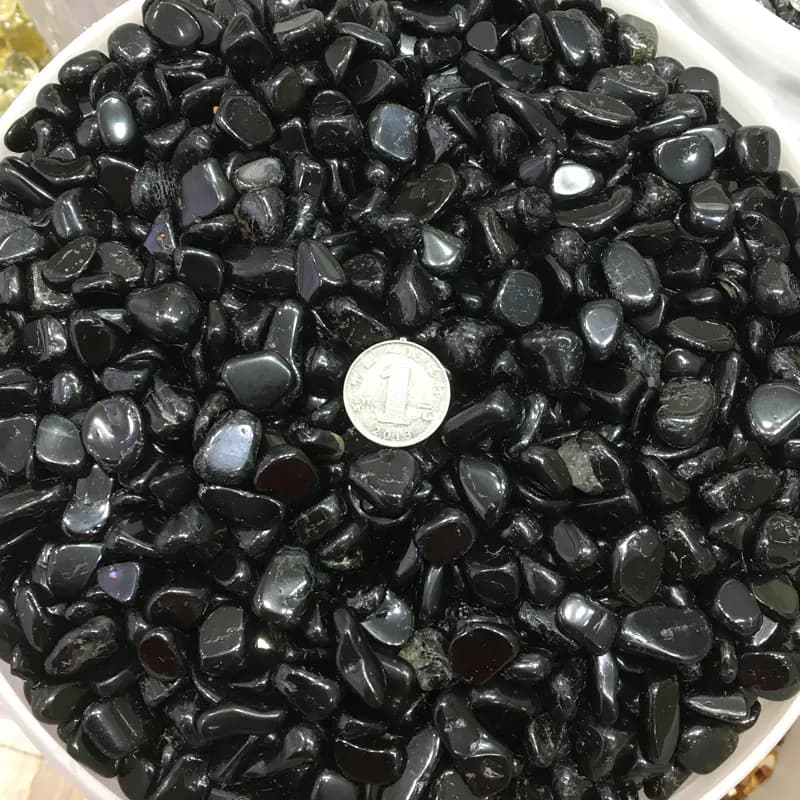 Natural Black Obsidian Gravel for Aquariums