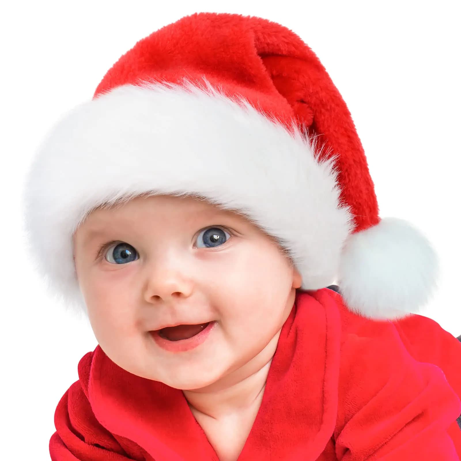 RJVW Baby Santa Hat Christmas Hat for InfantXmas Holiday HatUnisex Velvet Classic Santa Hat for Christmas New Year