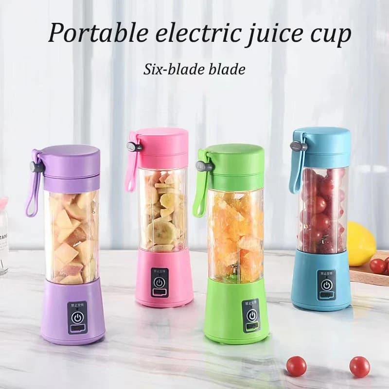 Portable USB Juicer Blender Cup With Six Blades