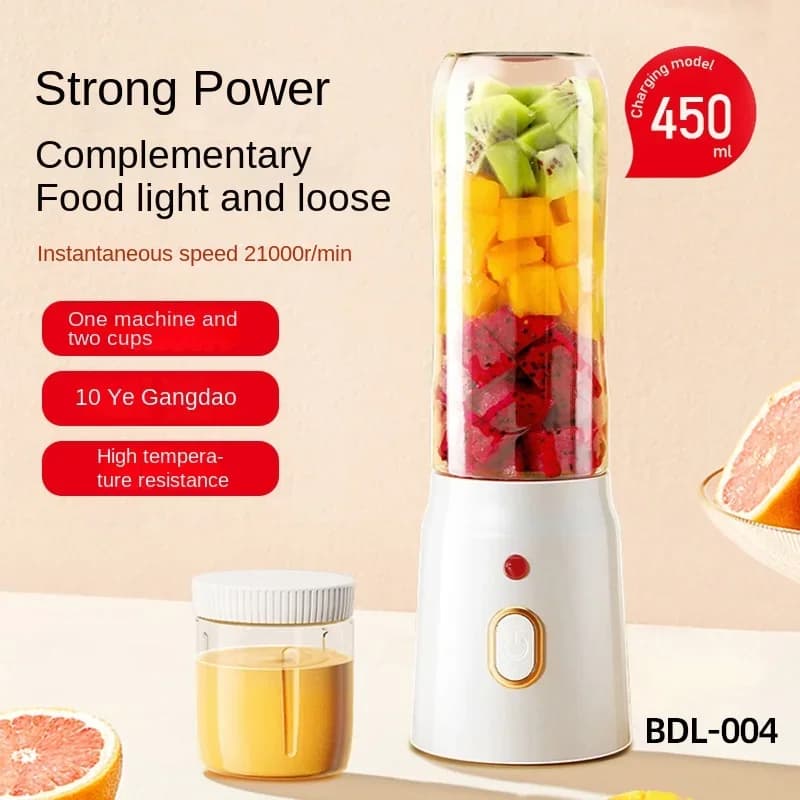 Portable Wireless Electric Fruit Juicer Blender