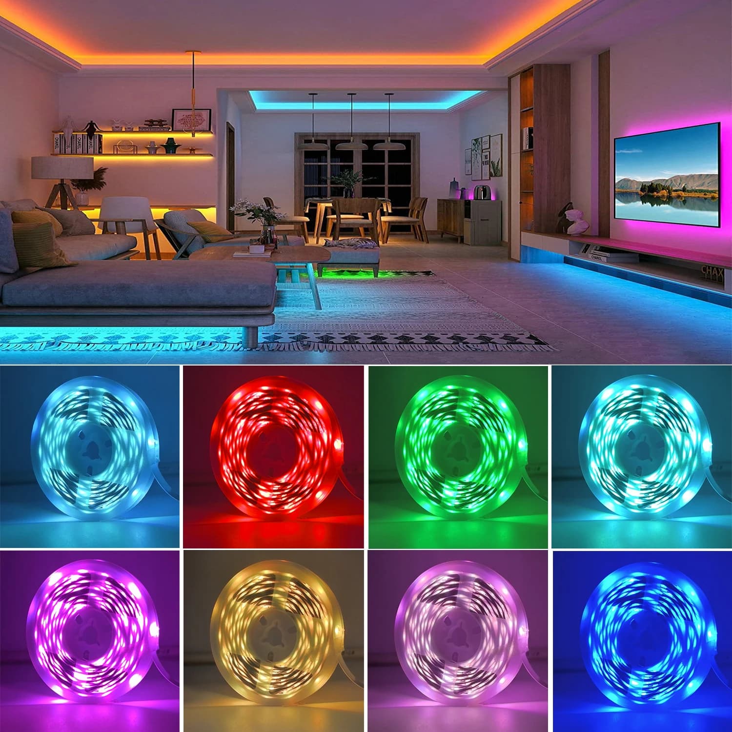 RGB LED Strip Lights With App Control