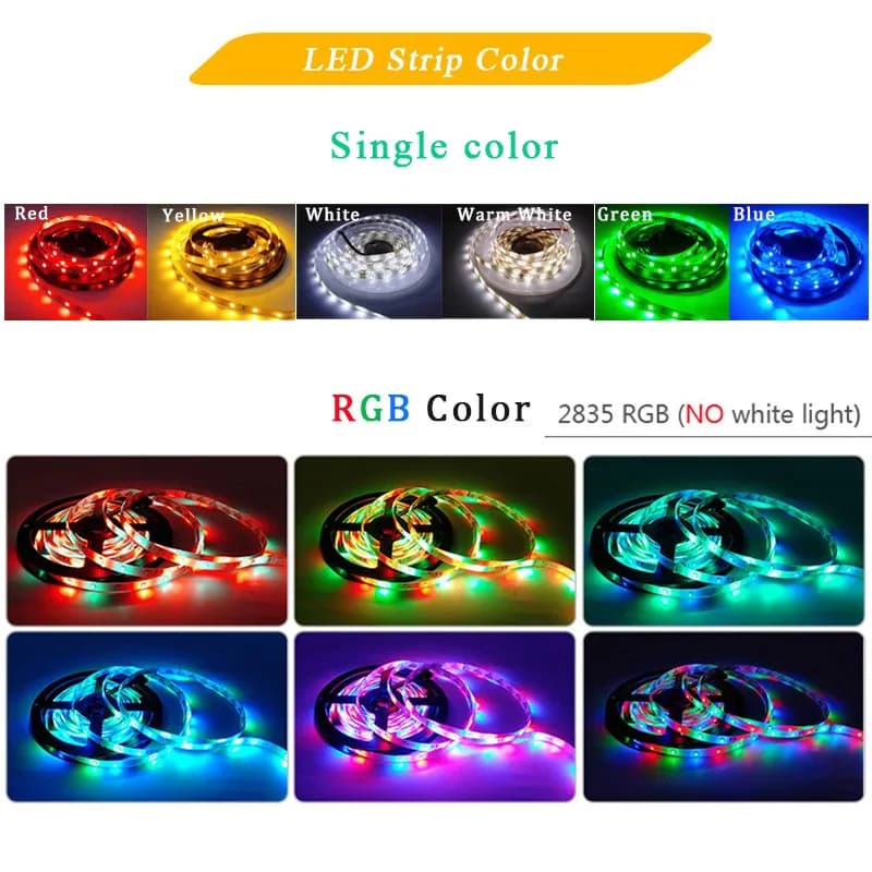 RGB LED Strip Light 5M Waterproof