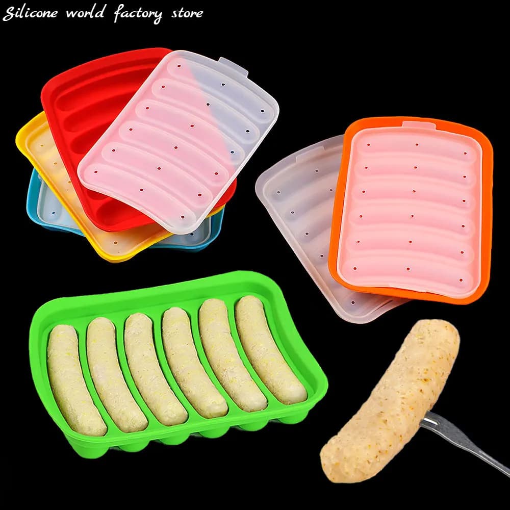 Silicone Sausage Molds With Lid