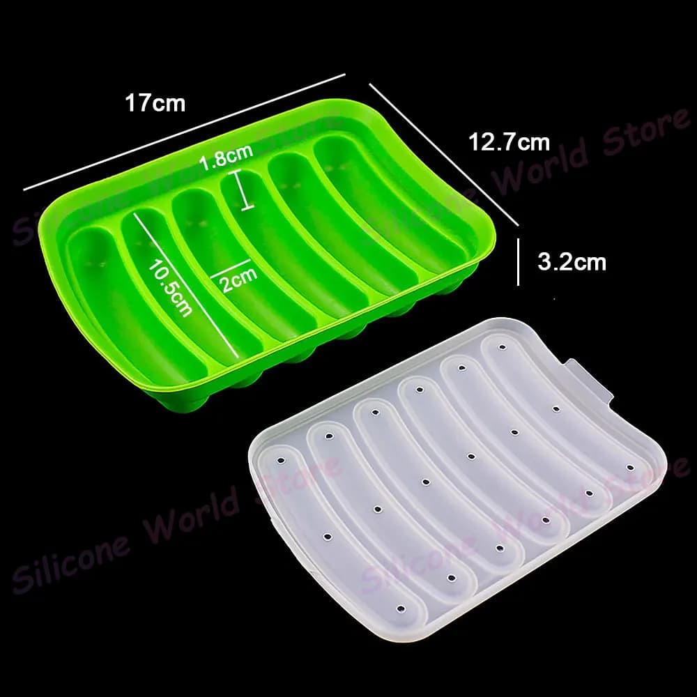 Silicone Sausage Molds With Lid