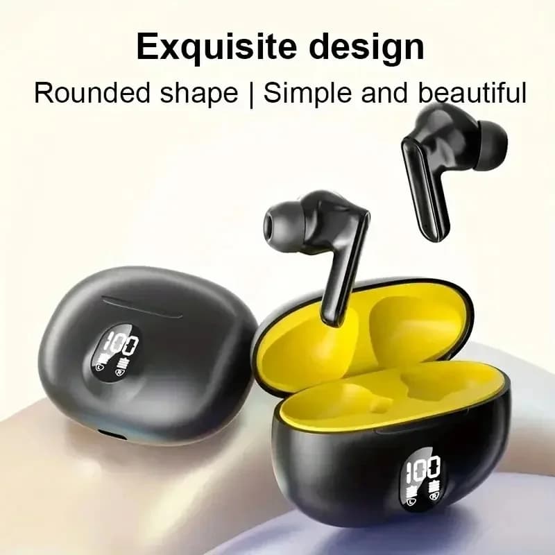 Wireless Bluetooth Earbuds With LED Display
