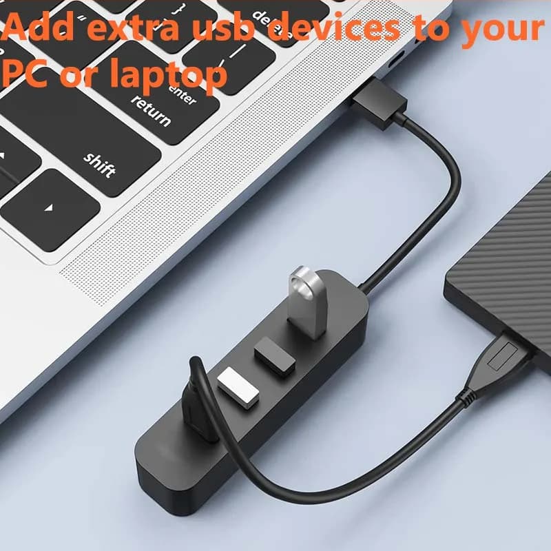 USB 3.0 Hub Four Ports Splitter