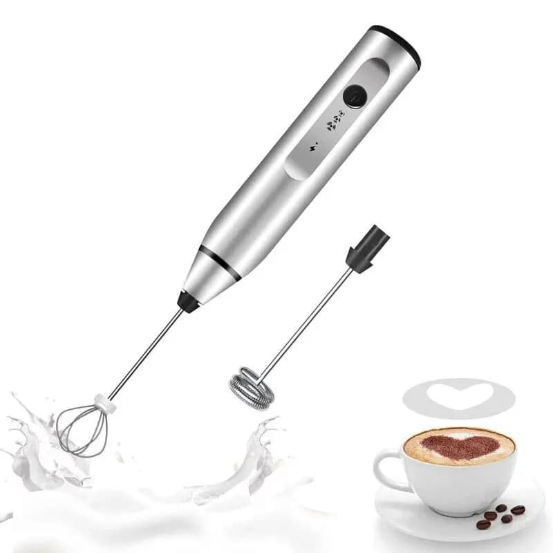 Portable Electric Milk Frother USB Handheld Mixer