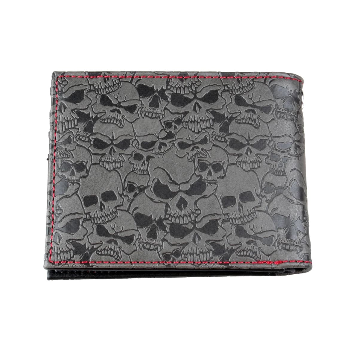 Skull Double Fold Wallet ,Versatile Credit Card Holder