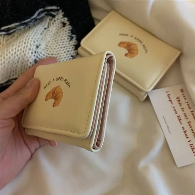 Butter Toast Milk Yellow Cartoon Wallet