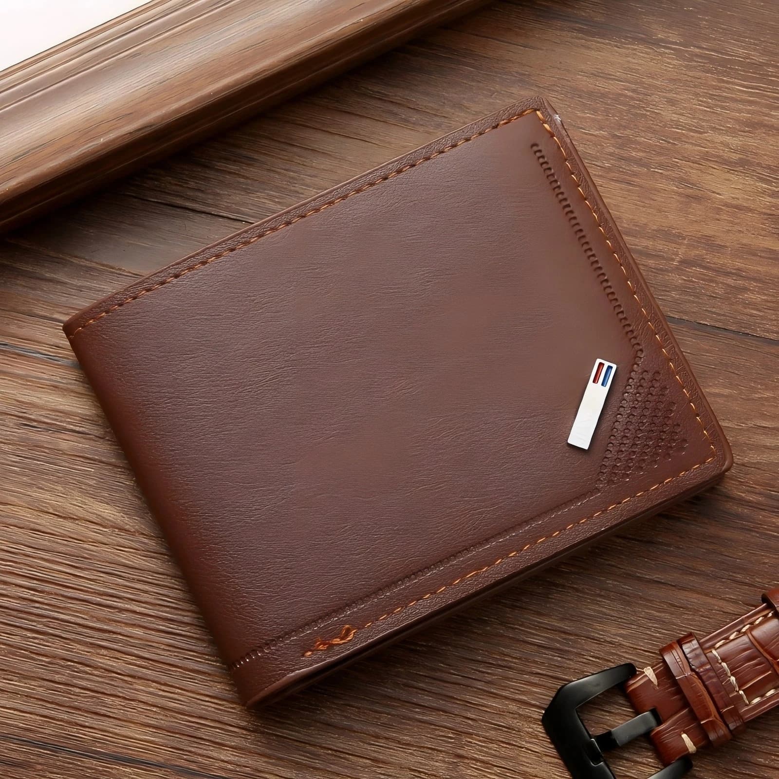 Slim Wallets for Men Money Clip Men's Youth Luxury Short Leather Card Holder Thin Minimalist Bifold Man Wallet