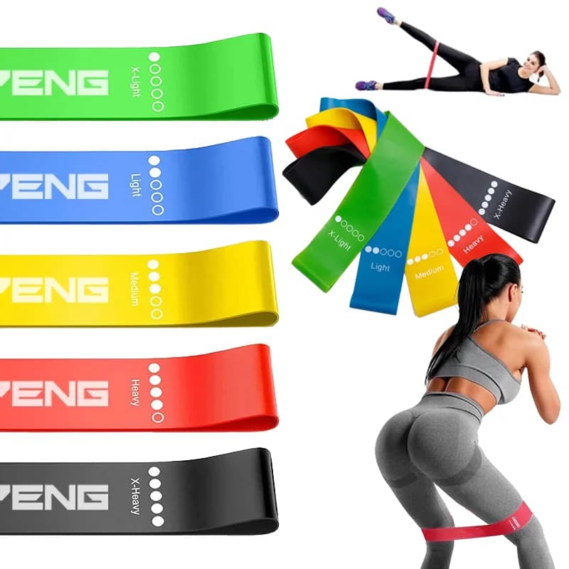 Resistance Exercise Loop Bands Set Five Levels