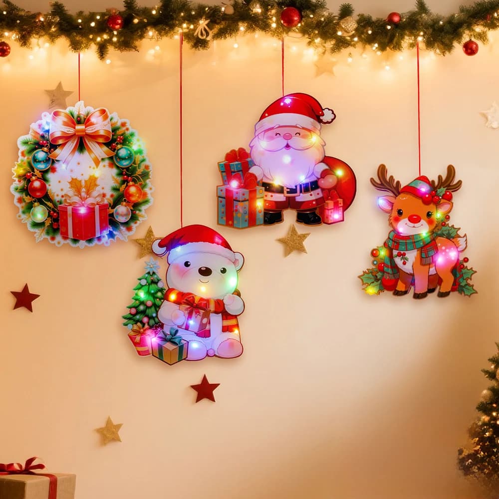 Christmas LED Light Door Hanging Decor