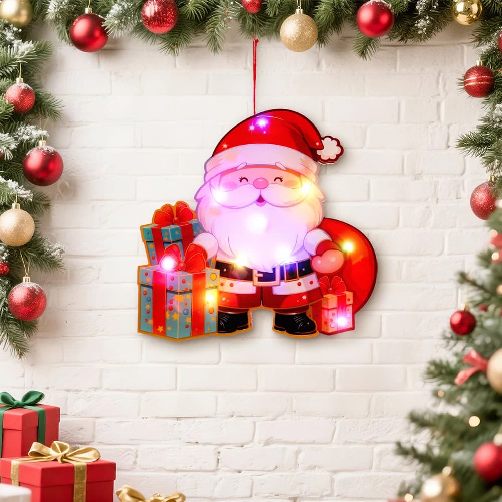 Christmas LED Light Door Hanging Decor