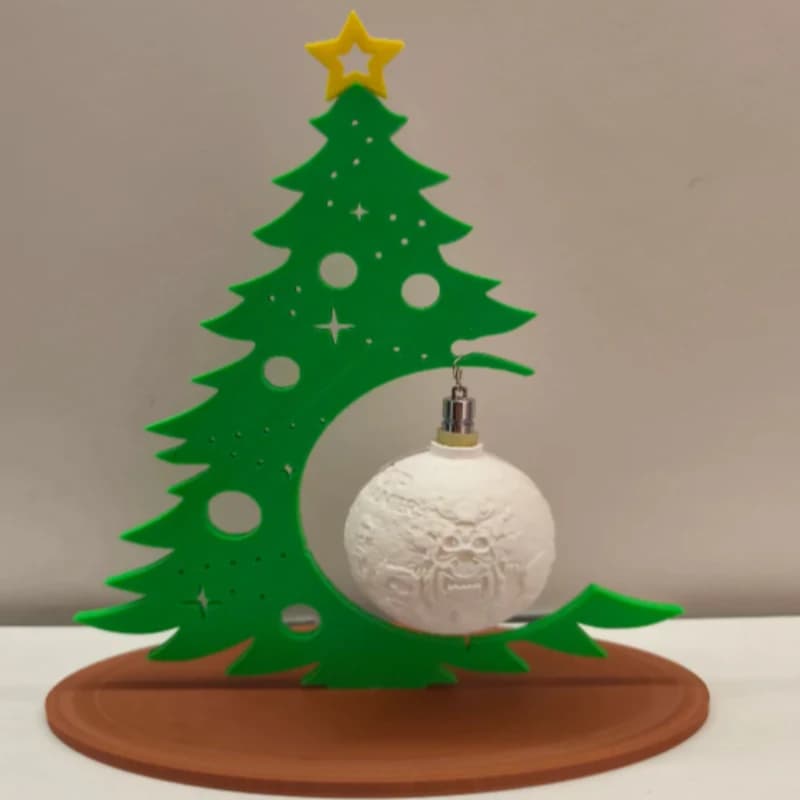 Christmas Tree Ornament Ball Hollow Design Tabletop