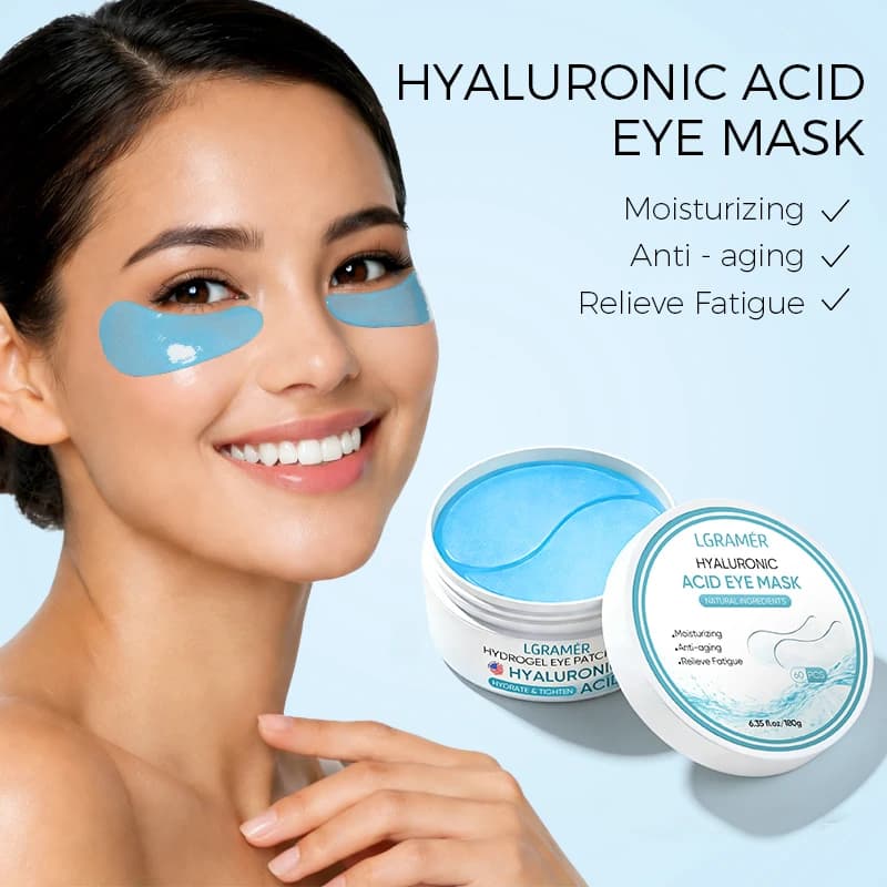 Blue Collagen Gel Eye Patches With Hyaluronic Acid