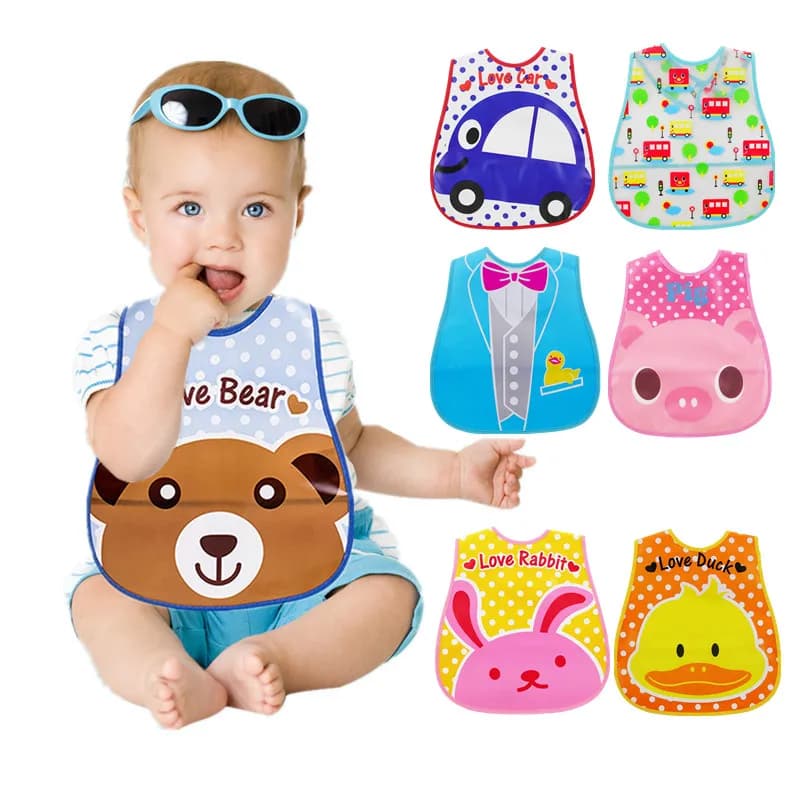 Baby Feeding Bib with Food Catch Pocket