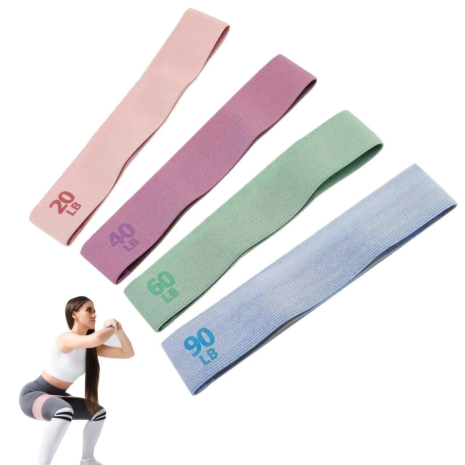 Fitness Resistance Bands Set for Core Strength
