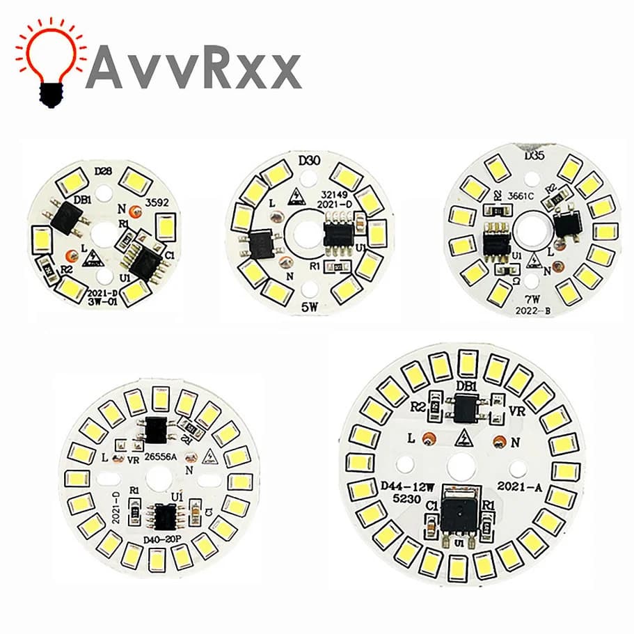 LED Chip SMD 2835 Round Light Bulb 3W-12W