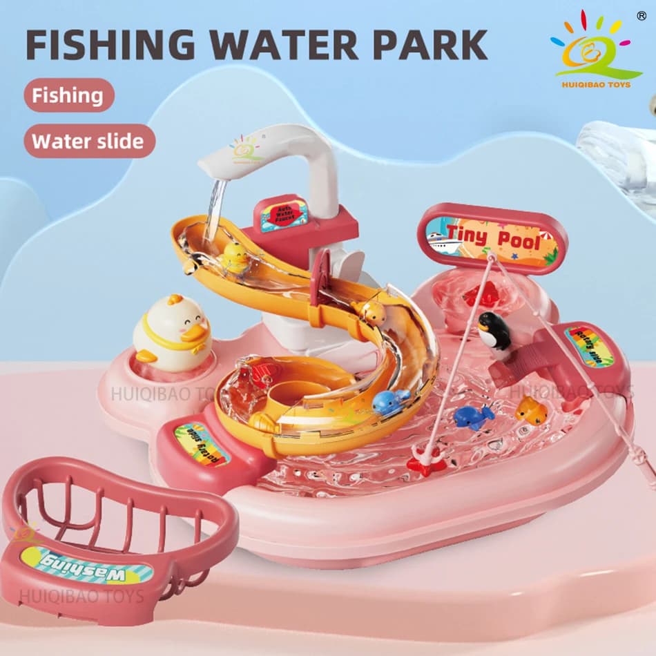 Kids Electric Kitchen Sink Dishwasher Toy