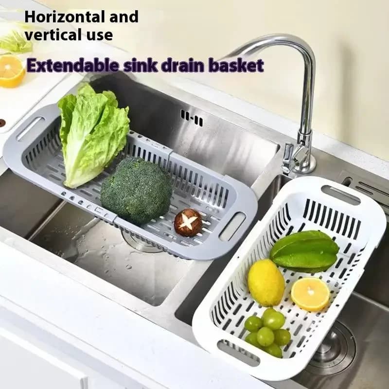 Adjustable Telescopic Kitchen Sink Organizer Rack
