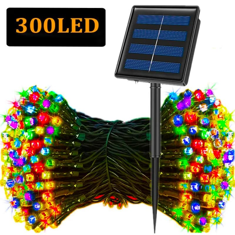 Solar LED String Lights Waterproof Christmas Outdoor