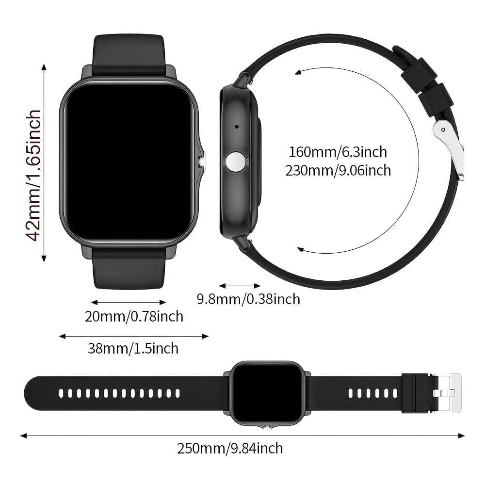 2026 New Smartwatch, Stylish And Sporty Designfor Men & Women, USB Charging, Call/Answer Calls, Halloween & Christmas Fun Gift
