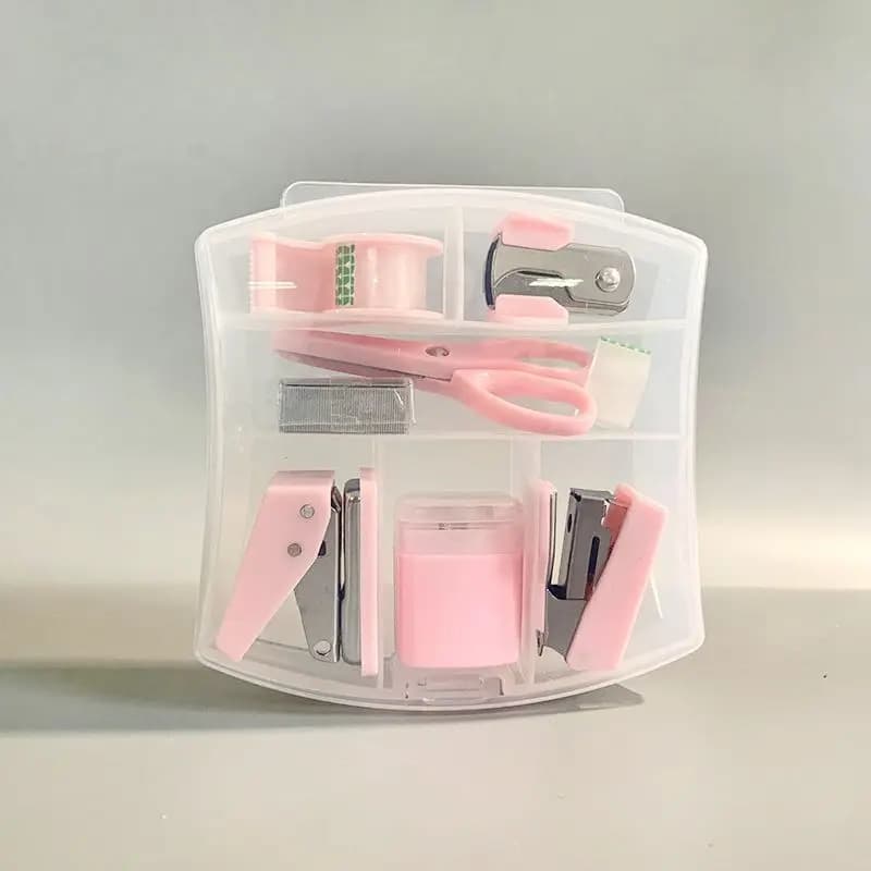 Mini Office Supplies Set with Portable Case