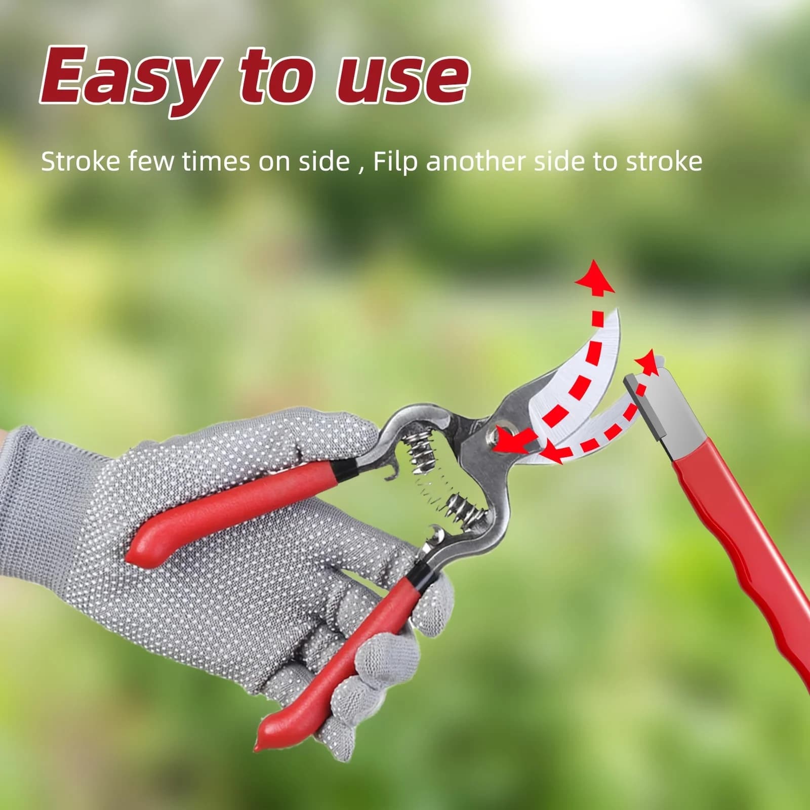Garden Shears Sharpener Tool