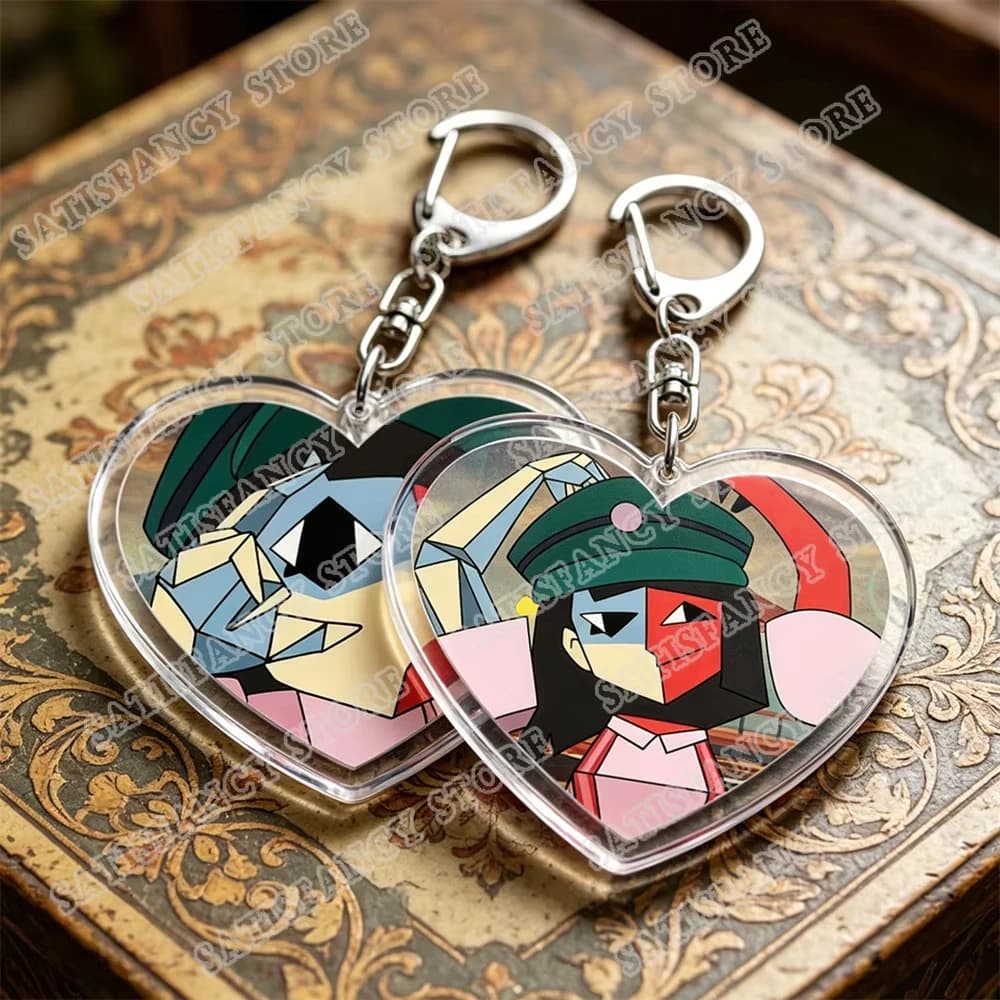 Love Keychains Bag Accessories Coral Gaming Gifts