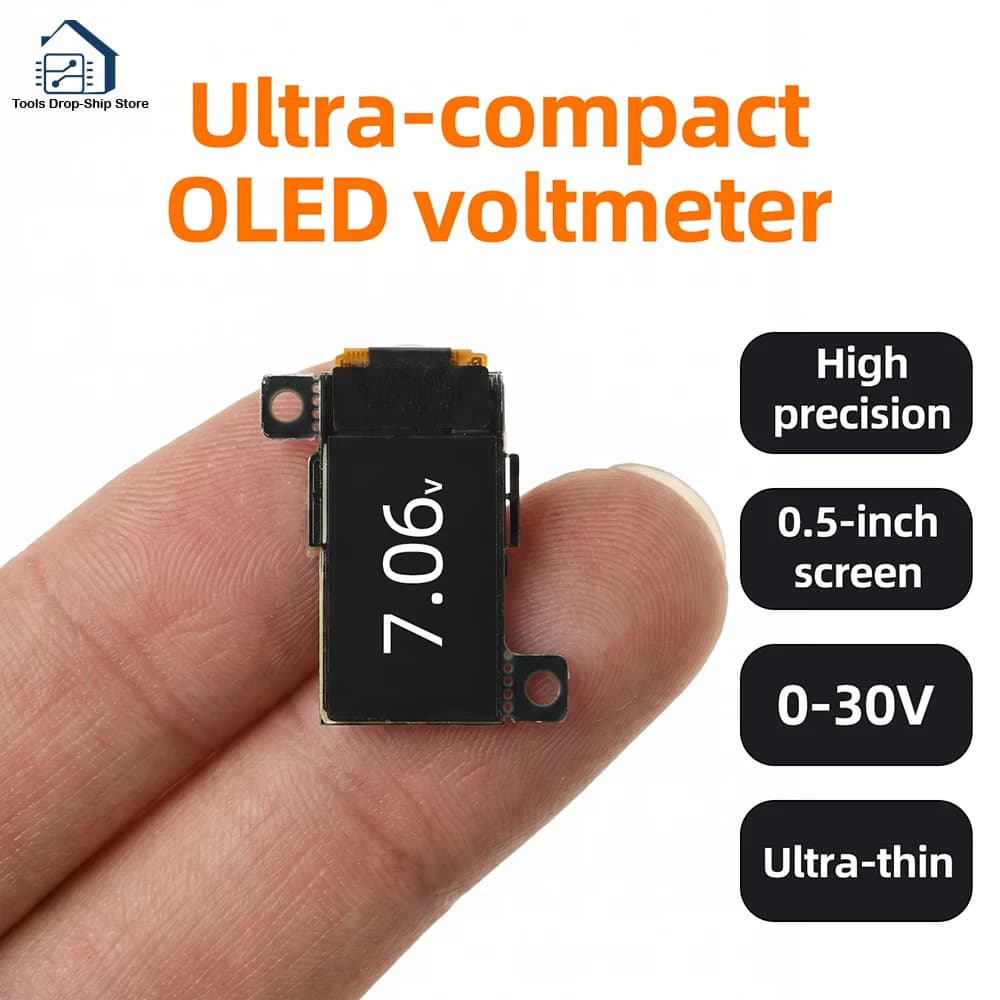 Mini OLED Digital Voltmeter DC 0-30V