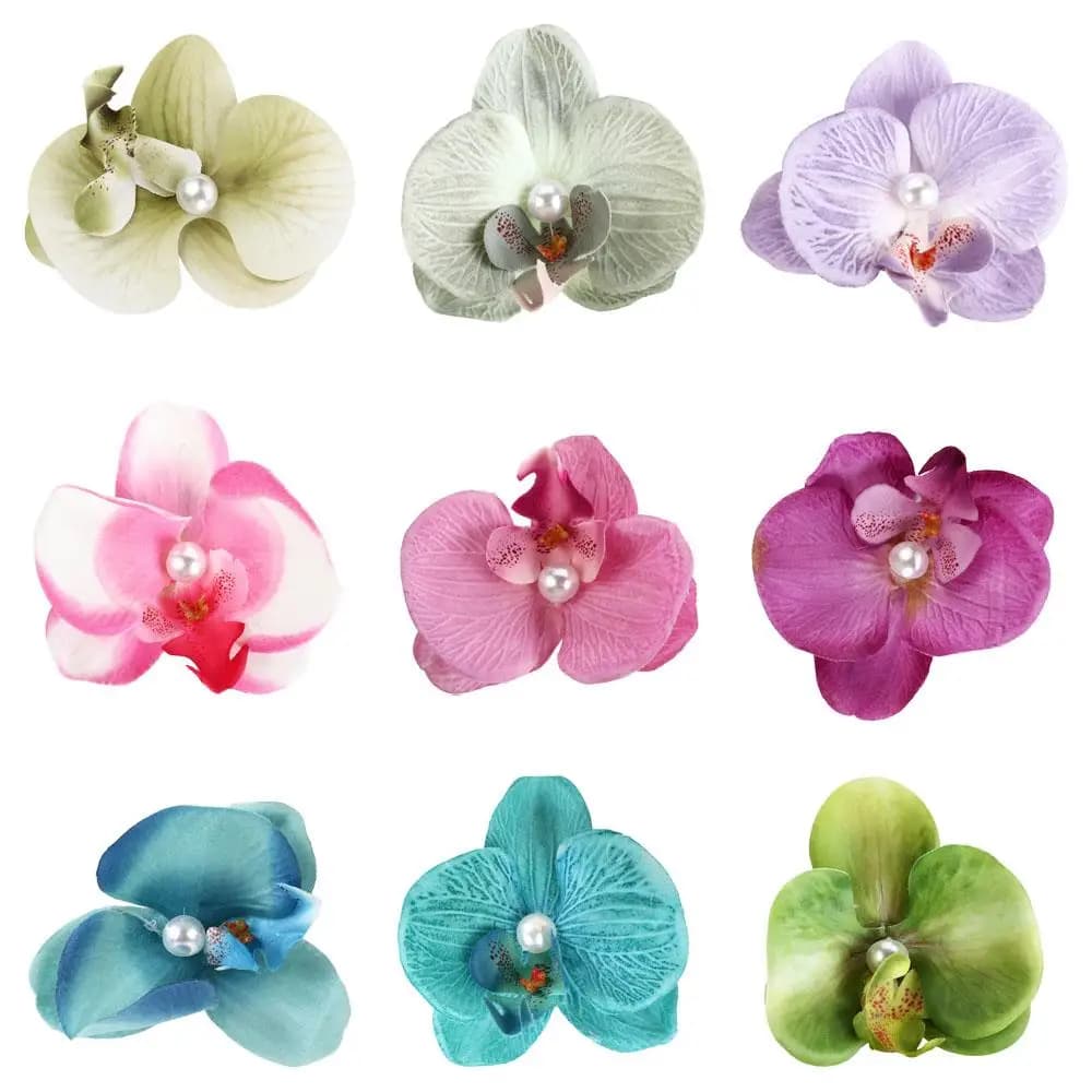 Orchid Flower Hair Clip Pink Bohemian