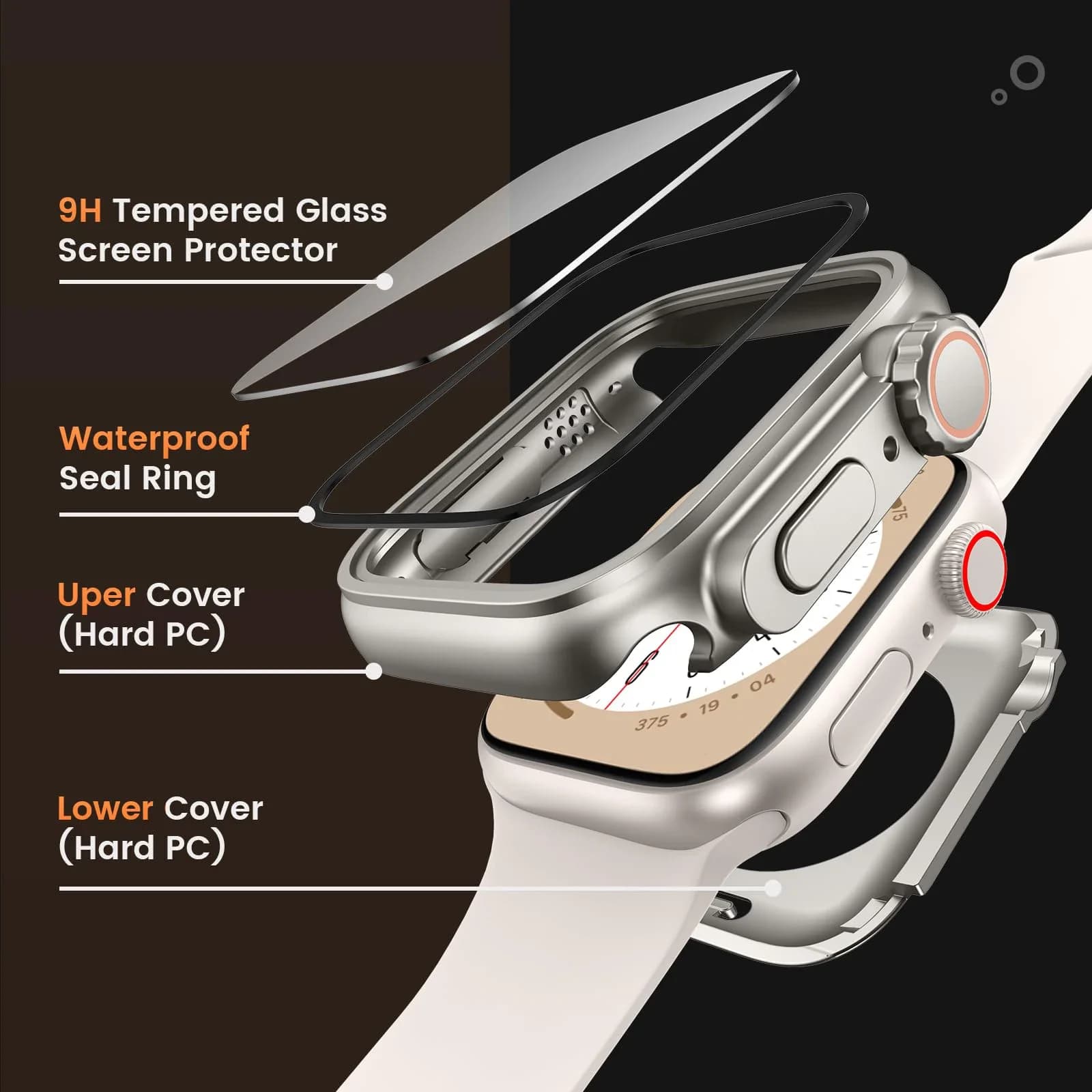 Tempered Glass Screen Protector For Apple Watch
