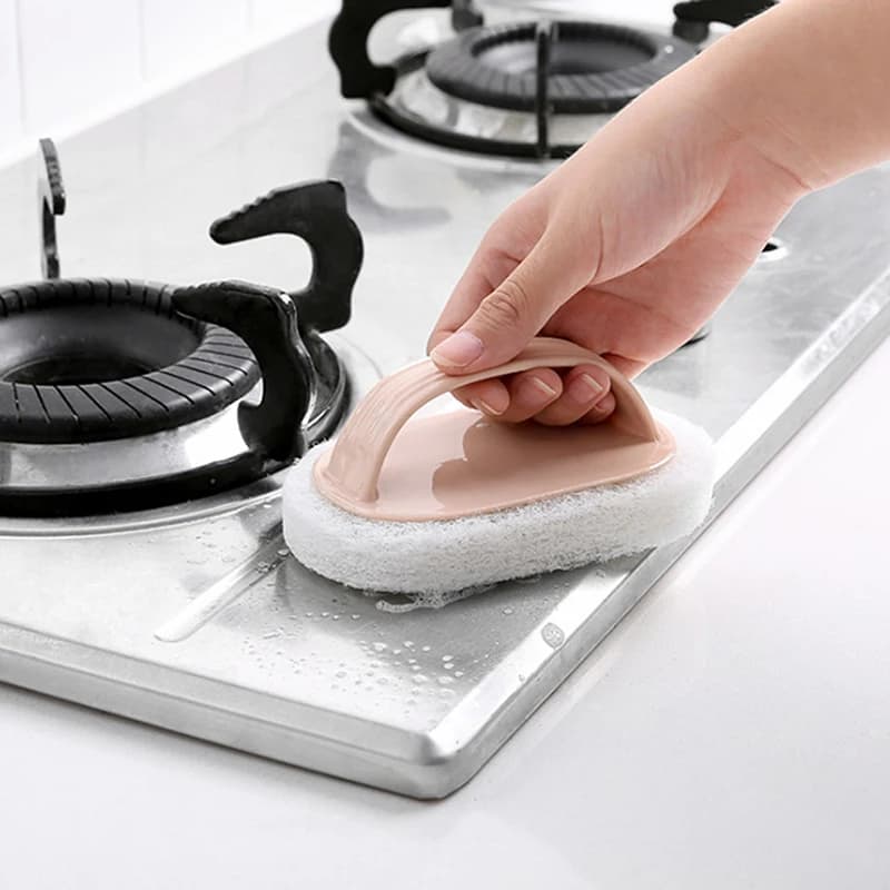 Bathroom Cleaning Brush Sponge Set
