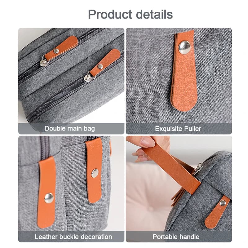 Men's Water-Resistant Travel Toiletry Organizer Bag