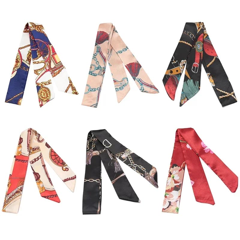 Skinny Hair Ribbon Scarf Headband