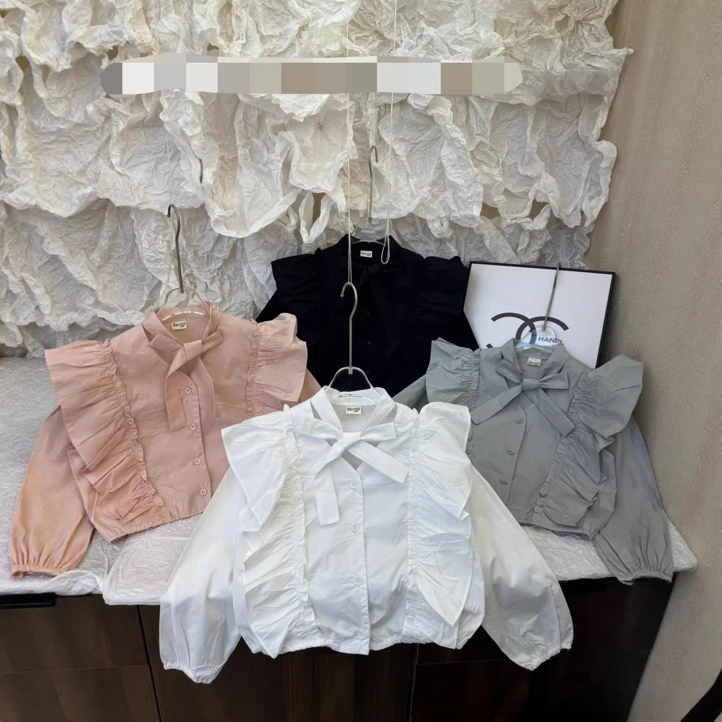 Kids clothes Girls Shirt 2026 Spring Korean Version Foreign Style Lace blouse white