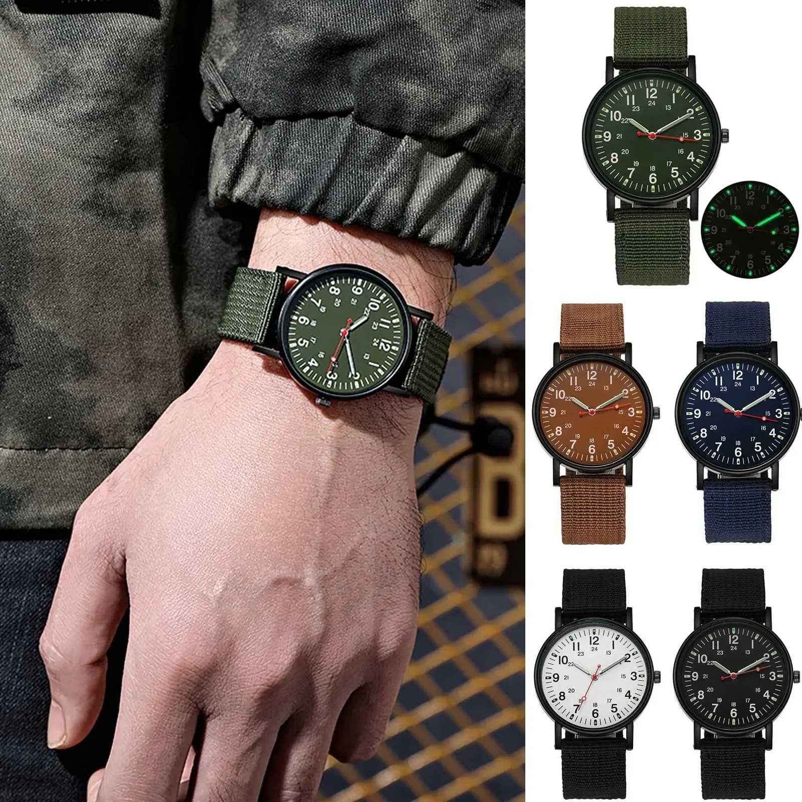 Luxury Men's Quartz Watch Waterproof Big Dial