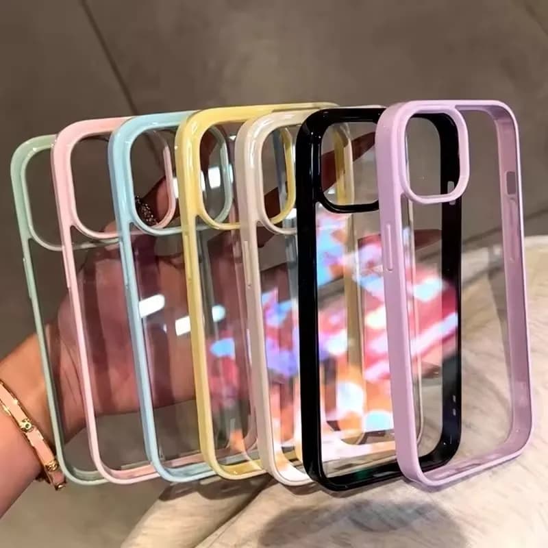 Clear Candy Color iPhone Case