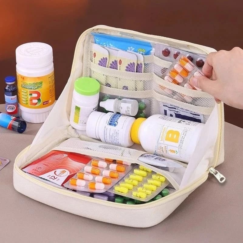 Travel Medicine Bag, Portable Storage Organizer