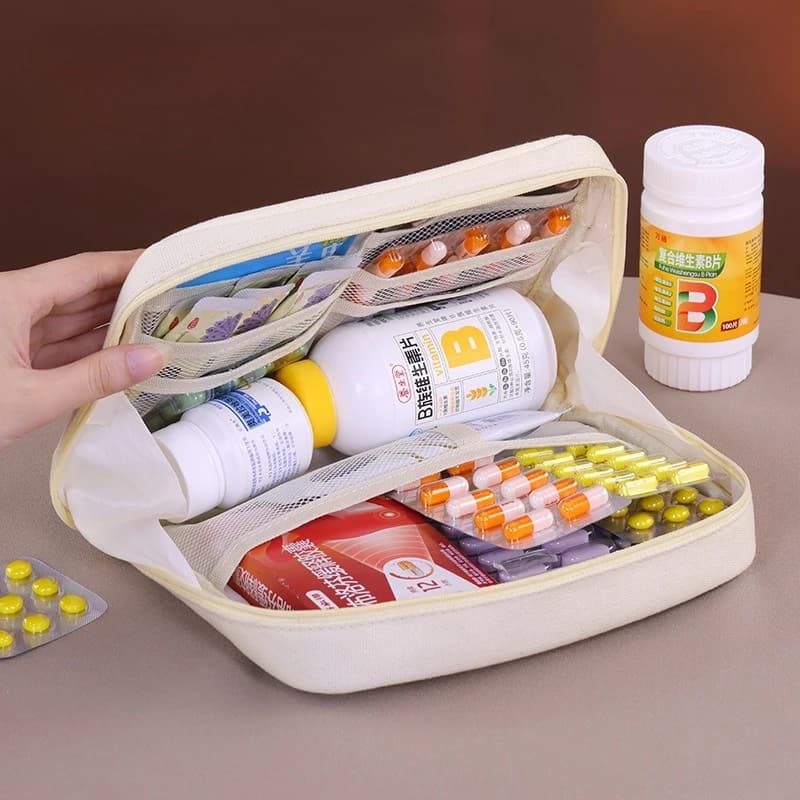 Travel Medicine Bag, Portable Storage Organizer