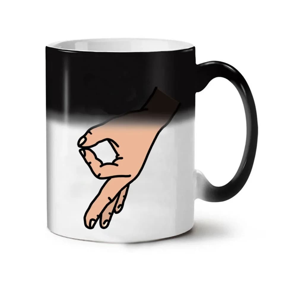 Temperature Sensitive Color Changing Coffee Mug