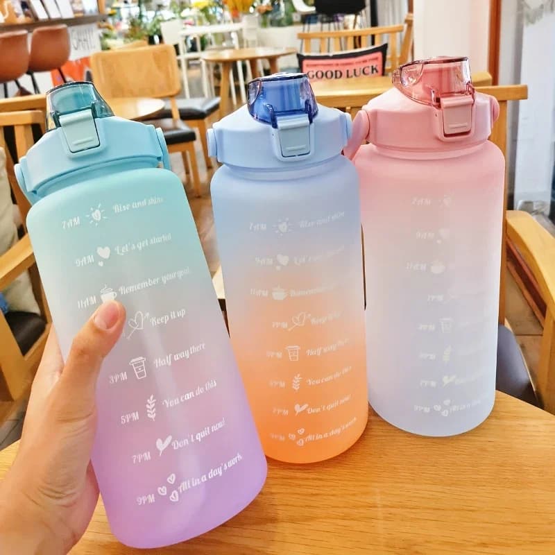 Water Bottle 2 Liter Leakproof Sports