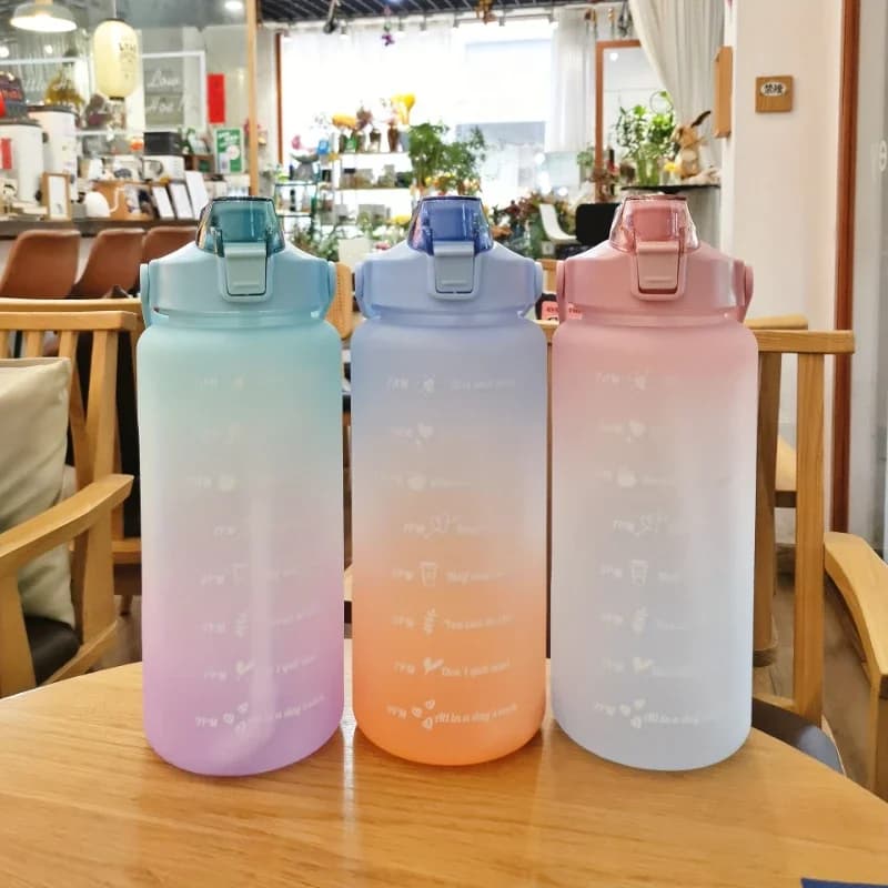 Water Bottle 2 Liter Leakproof Sports