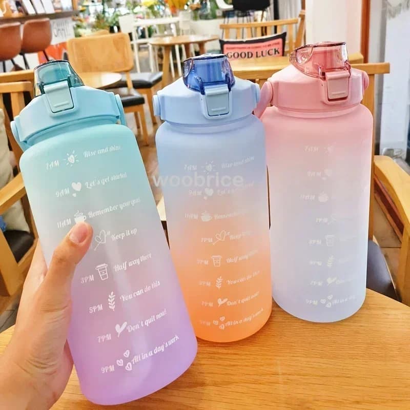 Water Bottle 2 Liters Large Capacity Sports