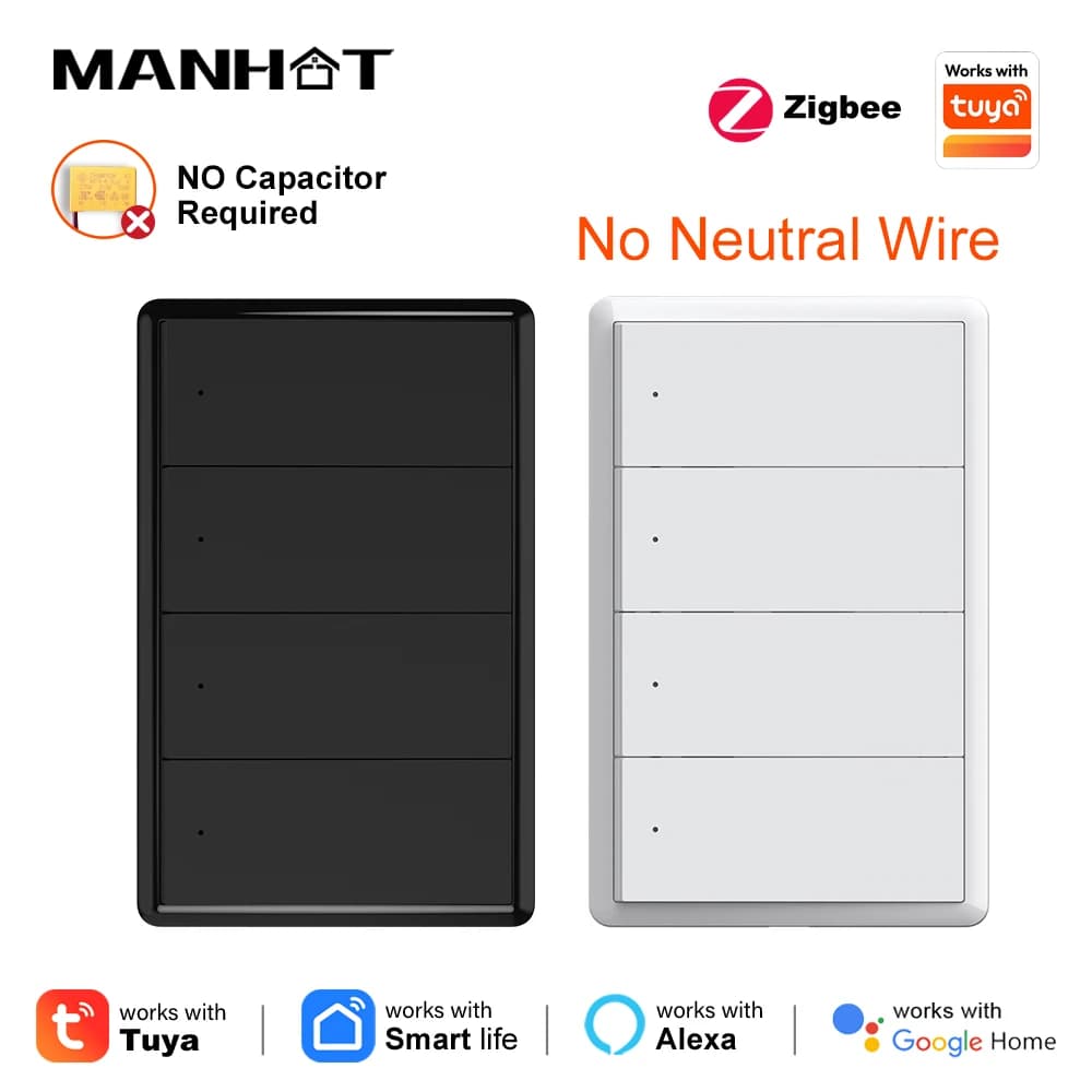 Zigbee 3.0 Smart Wall Switch With Remote
