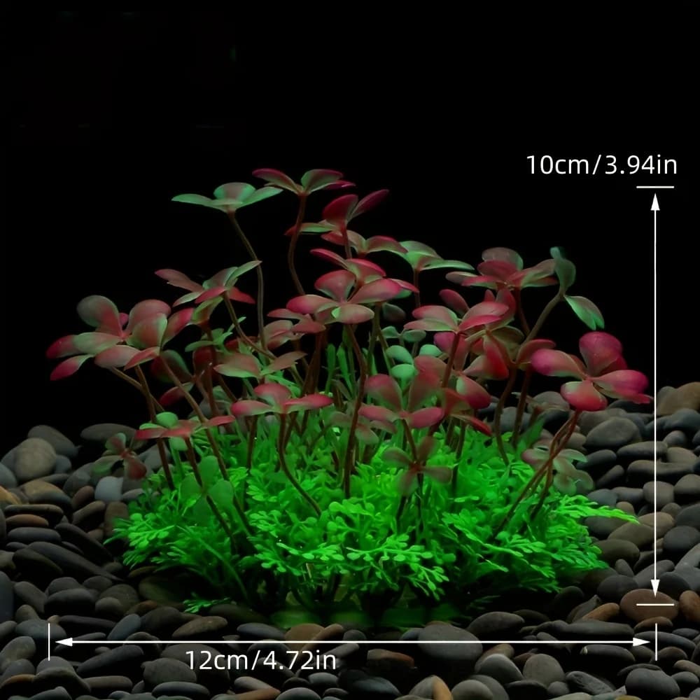 Aquarium Fish Tank Decoration Artificial Plastic Plants Ornaments Fake Water Grass Simulated Greenery Decor