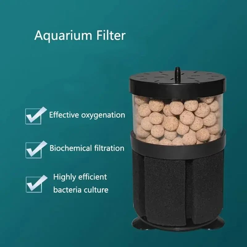 Black Aquarium Biochemical Sponge Filter