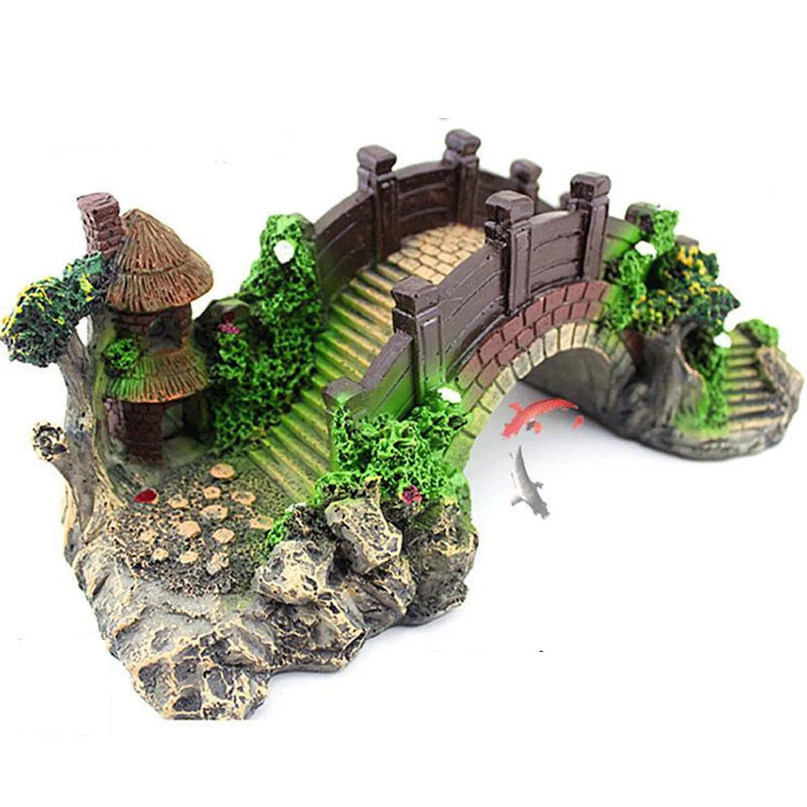 Fish Tank Resin Bridge Aquarium Decoration