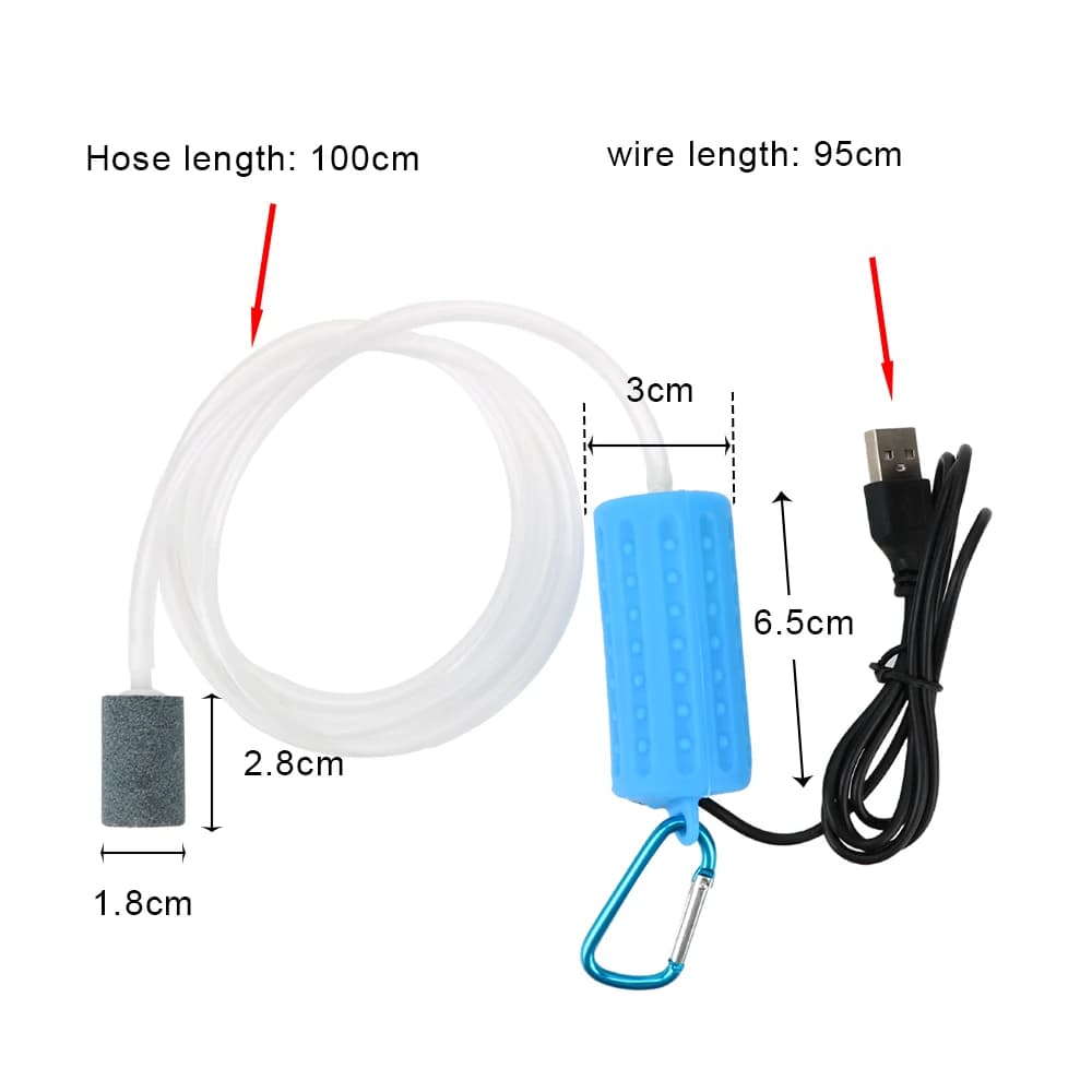 Mini USB Aquarium Air Pump Filter